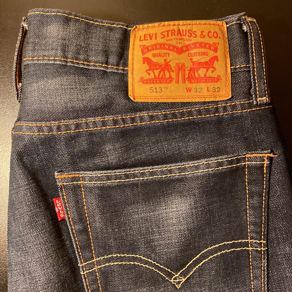 Men’s 513 Levi’s Slim Straight 32x32 - Picture 2 of 5